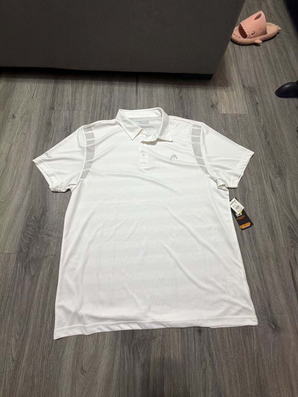 Head Dri-Motion White Performance Polo Shirt Size 2XL New with Tags